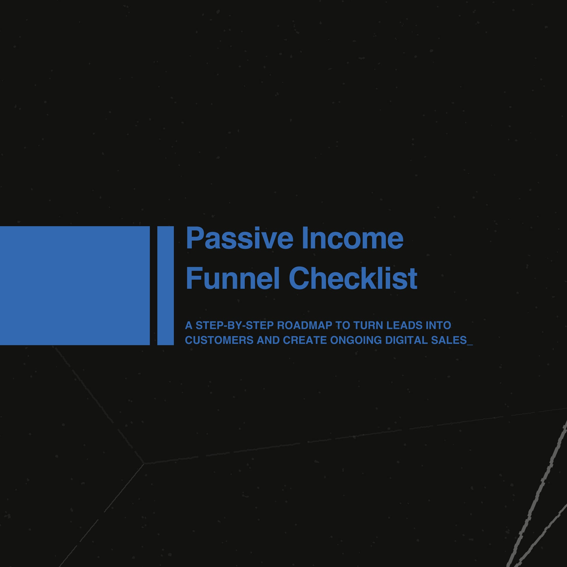 Passive Income Funnel Checklist