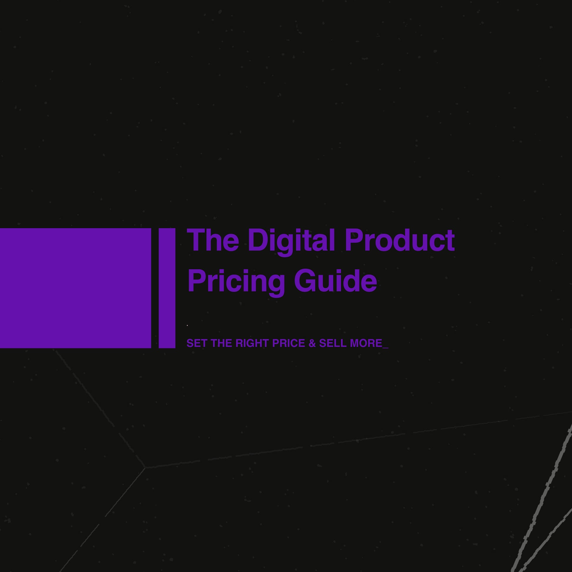 The Digital Product Pricing Guide